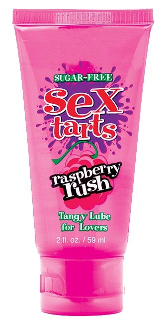 Оральный лубрикант Sex Tarts Lube Raspberry Rush с ароматом малины - 59 мл.