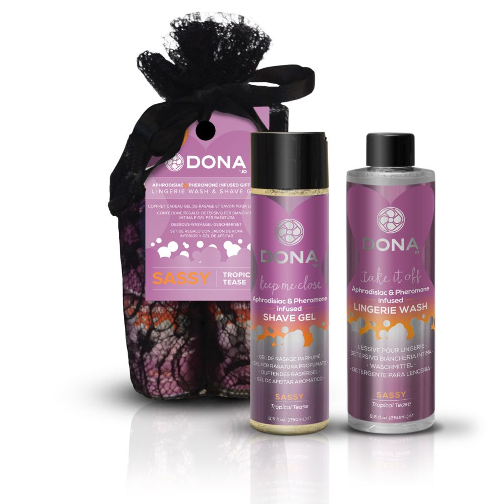 Подарочный набор DONA Be Sexy Gift Set Sassy: гель для бритья и кондиционер для белья