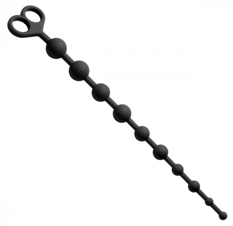 Анальные бусы Captivate Me 10 Bead Silicone Anal Beads - 34 см.
