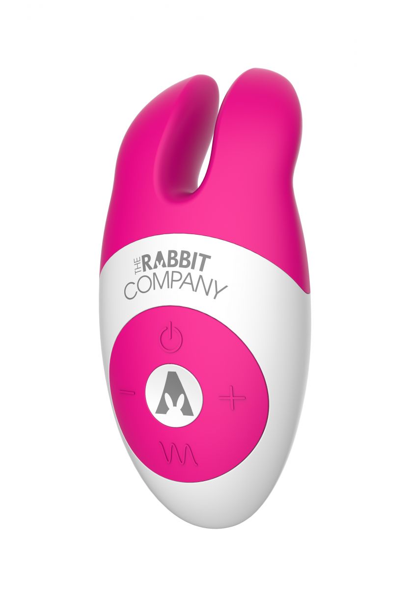 Розовый вибростимулятор с ушками The Lay-on Rabbit