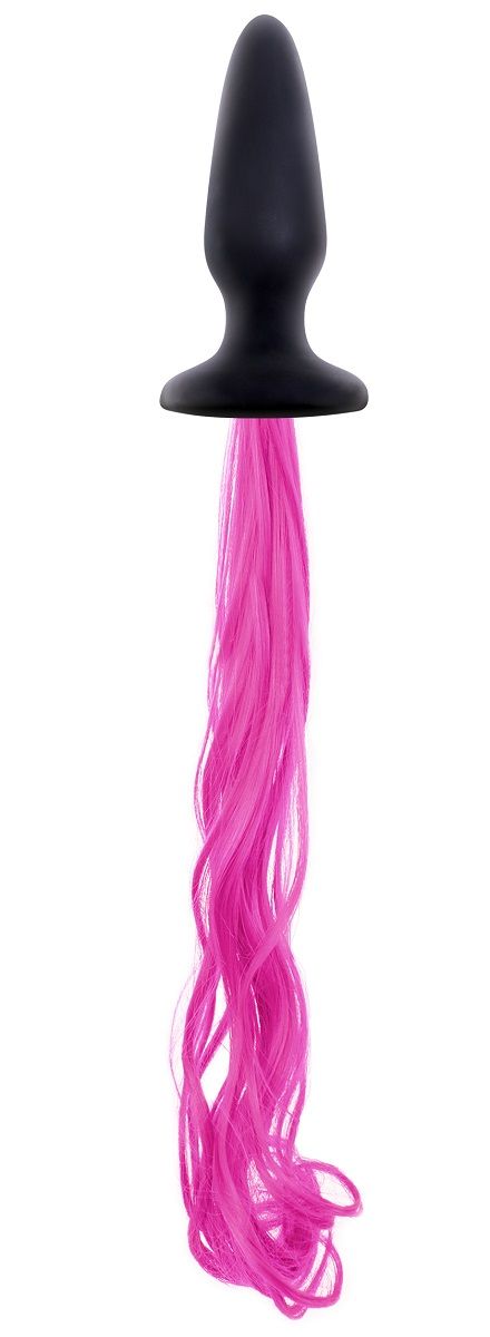 Анальная втулка с розовым хвостом Unicorne Tails